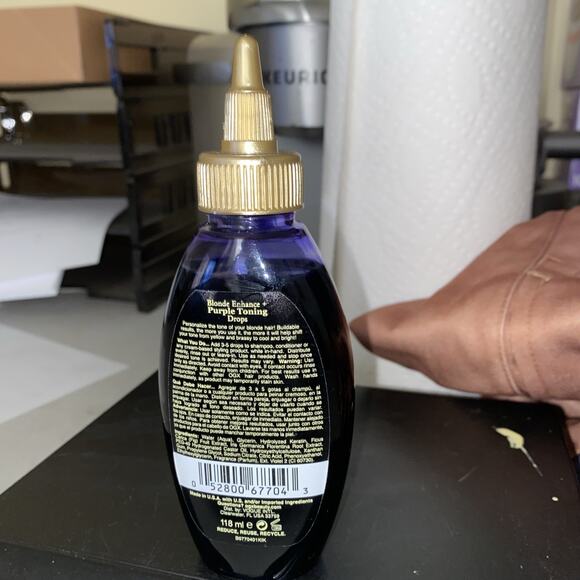 OGX Blonde Enhance + Purple Toning Hair Drops, 4 fl oz - Picture 2 of 2